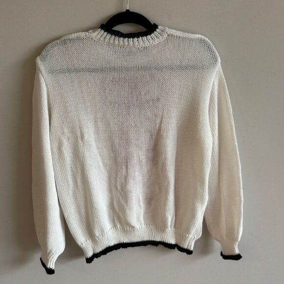 Unbranded Womens Y2k Graphic Lobster Knit Sweater Off White Size Medium - Picture 7 of 10